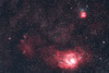 不同角度的M8礁湖星雲 M20三裂星雲