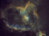 哈伯色盤版本的 IC1805 心星雲