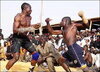 奇異的尼日利亞戶外拳擊